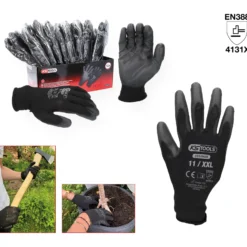 KS TOOLS Mikro-Feinstrickhandschuhe-schwarz 11 12 Paar - 310.0480