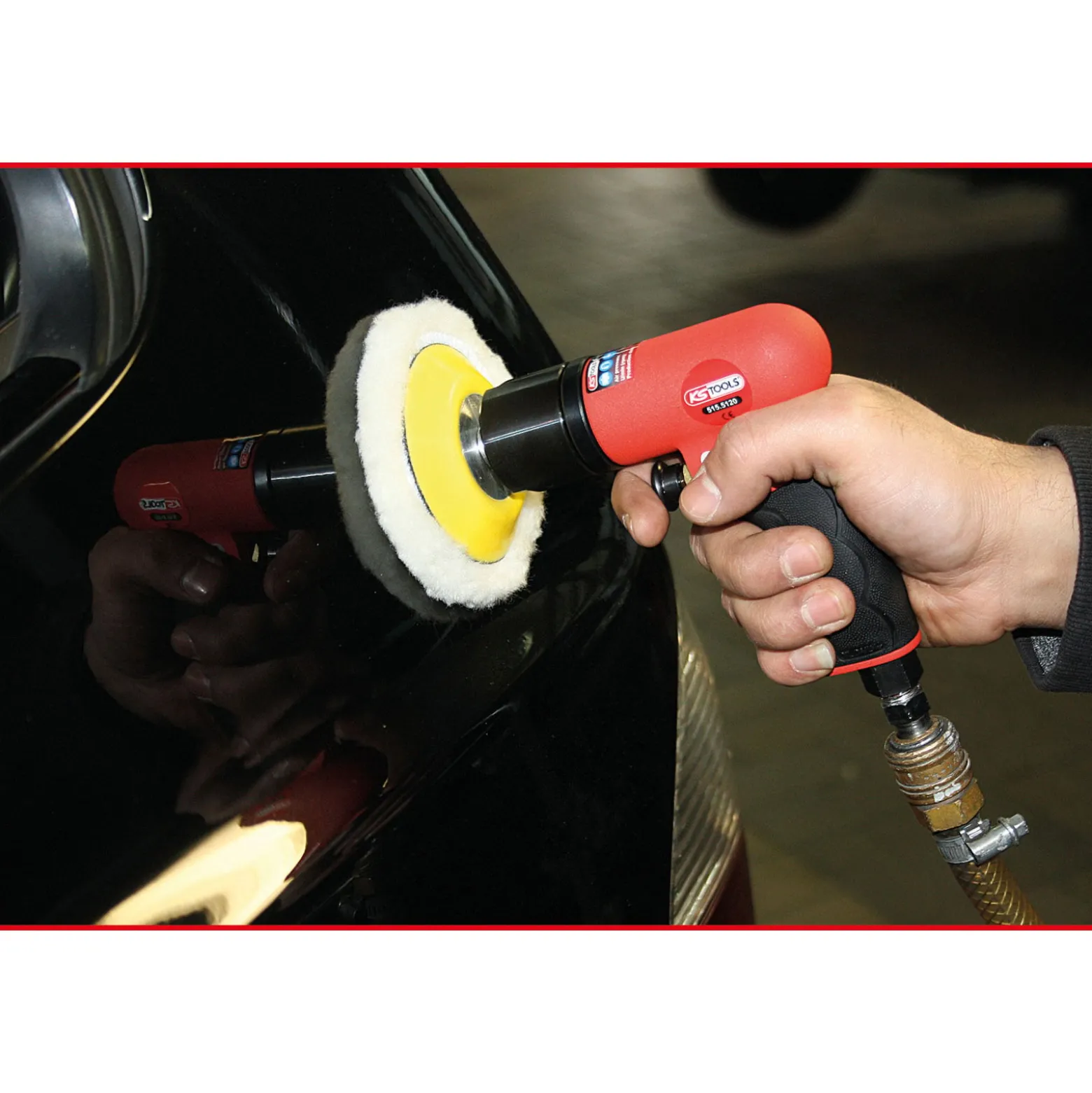 KS TOOLS 1/4" Mini-Druckluft-Polierer-Satz 5tlg. - 515.5120