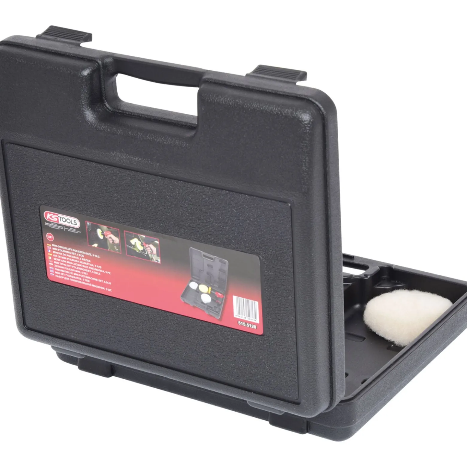 KS TOOLS 1/4" Mini-Druckluft-Polierer-Satz 5tlg. - 515.5120
