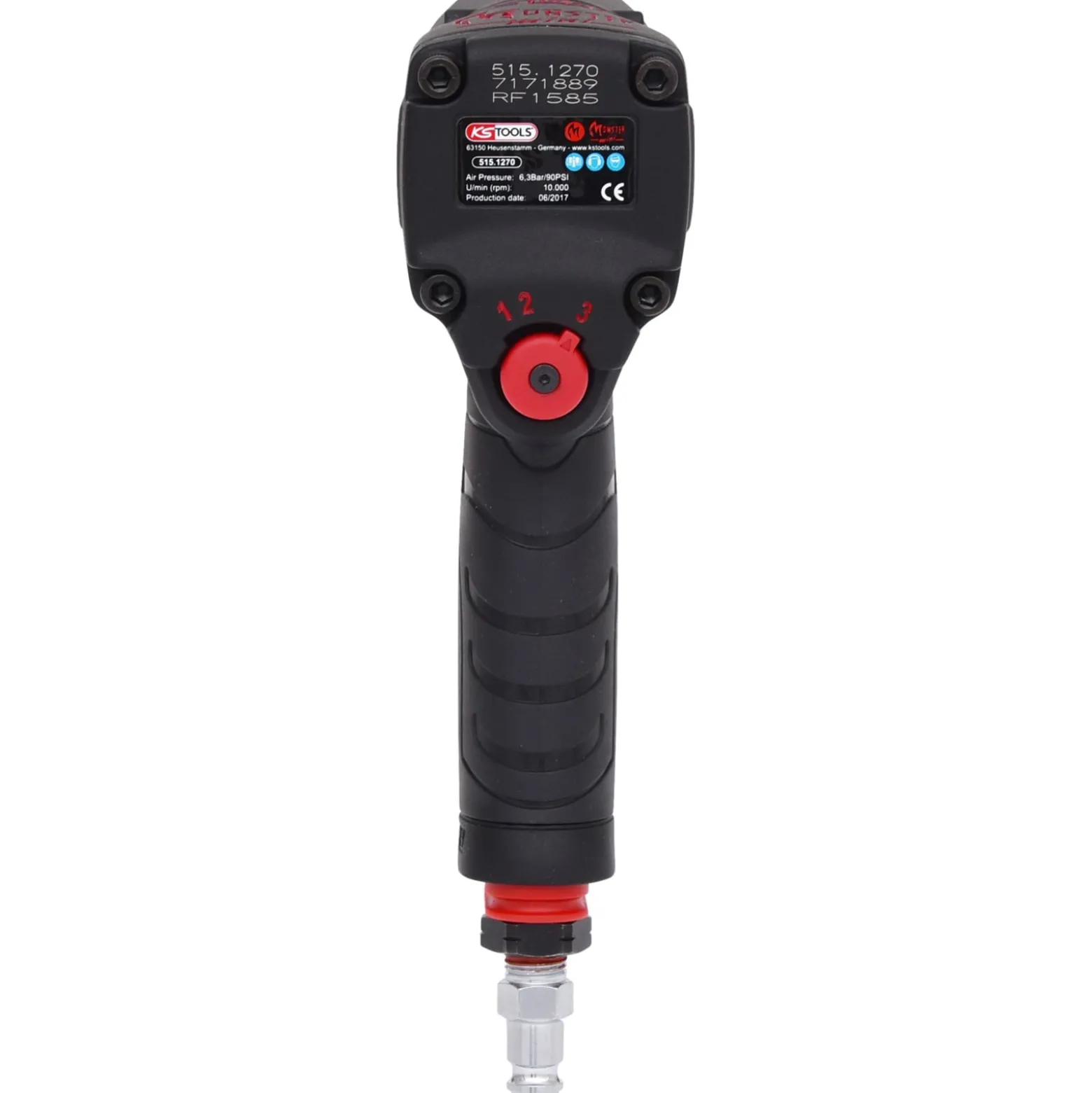 KS TOOLS 1/2" miniMonster Hochleistungs-Druckluft-Schlagschrauber 1.390 Nm - 515.1270