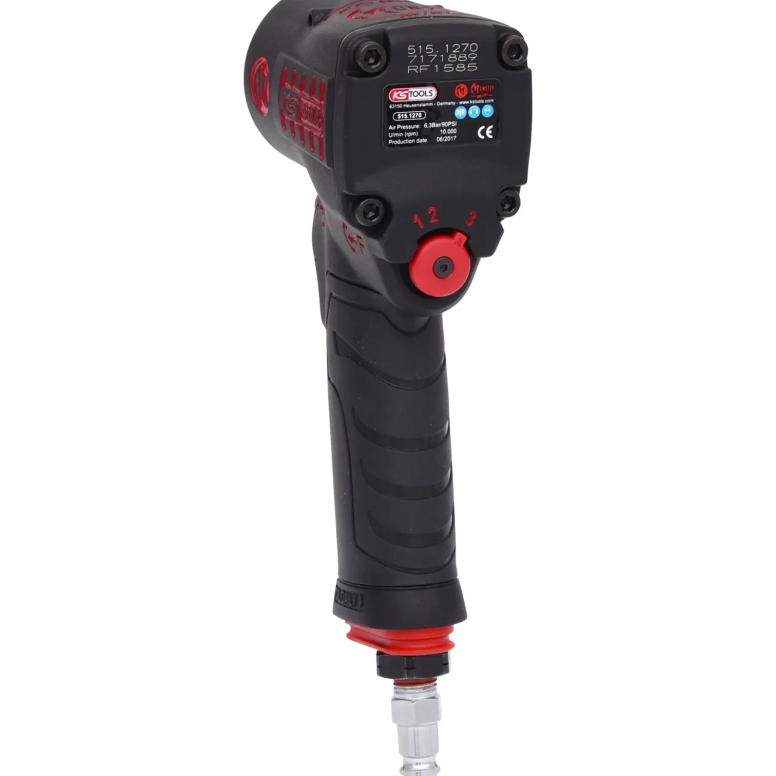 KS TOOLS 1/2" miniMonster Hochleistungs-Druckluft-Schlagschrauber 1.390 Nm - 515.1270