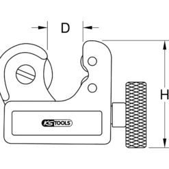 KS TOOLS Mini-Rohrabschneider 3 - 16 mm - 101.1000