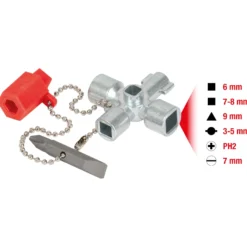 KS TOOLS Mini-Schaltschrankschlüssel 42 mm - 130.1010