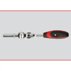 KS TOOLS 3/8" MODIFIX Mini-T-Griff-Schwenkkopf-Knarre 72 Zahn 0°+90° - 914.3815