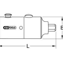 KS TOOLS Montagewerkzeug für Abflussventile 92 mm - 116.2060