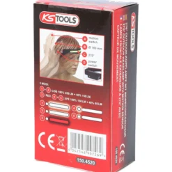 KS TOOLS 270° Outdoor-Kopflampe mit Bewegungssensor - 150.4520