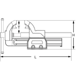 KS TOOLS Parallel-Schraubstock mit Drehteller 147 mm - 914.0035
