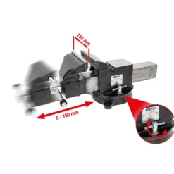 KS TOOLS Parallel-Schraubstock 6" - 914.0006