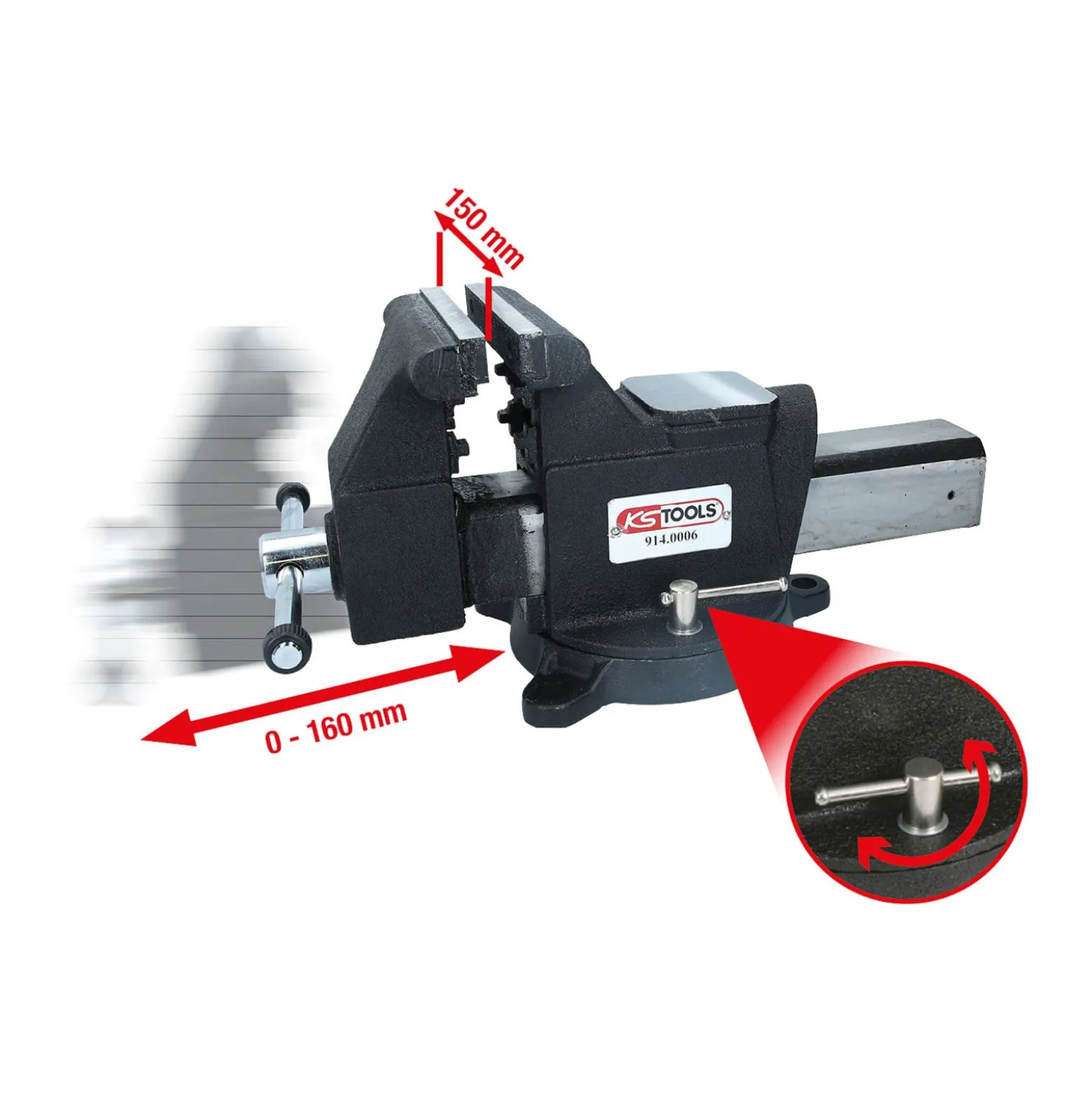 KS TOOLS Parallel-Schraubstock 6" - 914.0006