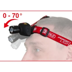 KS TOOLS perfectLight Kopflampe mit Fokus 140 Lumen - 550.1238