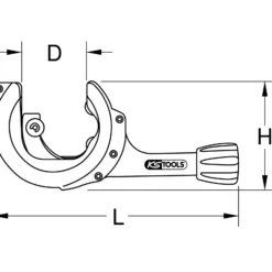 KS TOOLS Ratschen-Rohrabschneider 12 - 35 mm - 104.5060