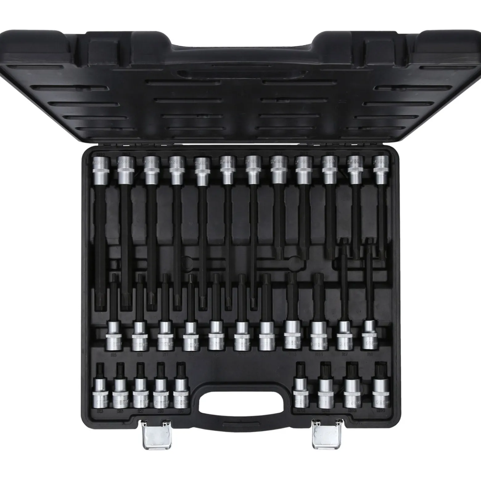 KS TOOLS 1/2" RIBE Bit-Stecknuss-Satz 32tlg. kurz lang und extra lang - 911.4520