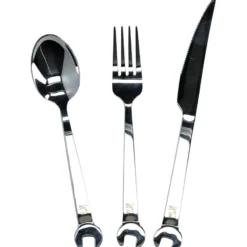KS TOOLS Ringmaulschlüssel-Satz abgewinkelt 21tlg. 6 - 32 mm + GRATIS Besteck-Set 3tlg.