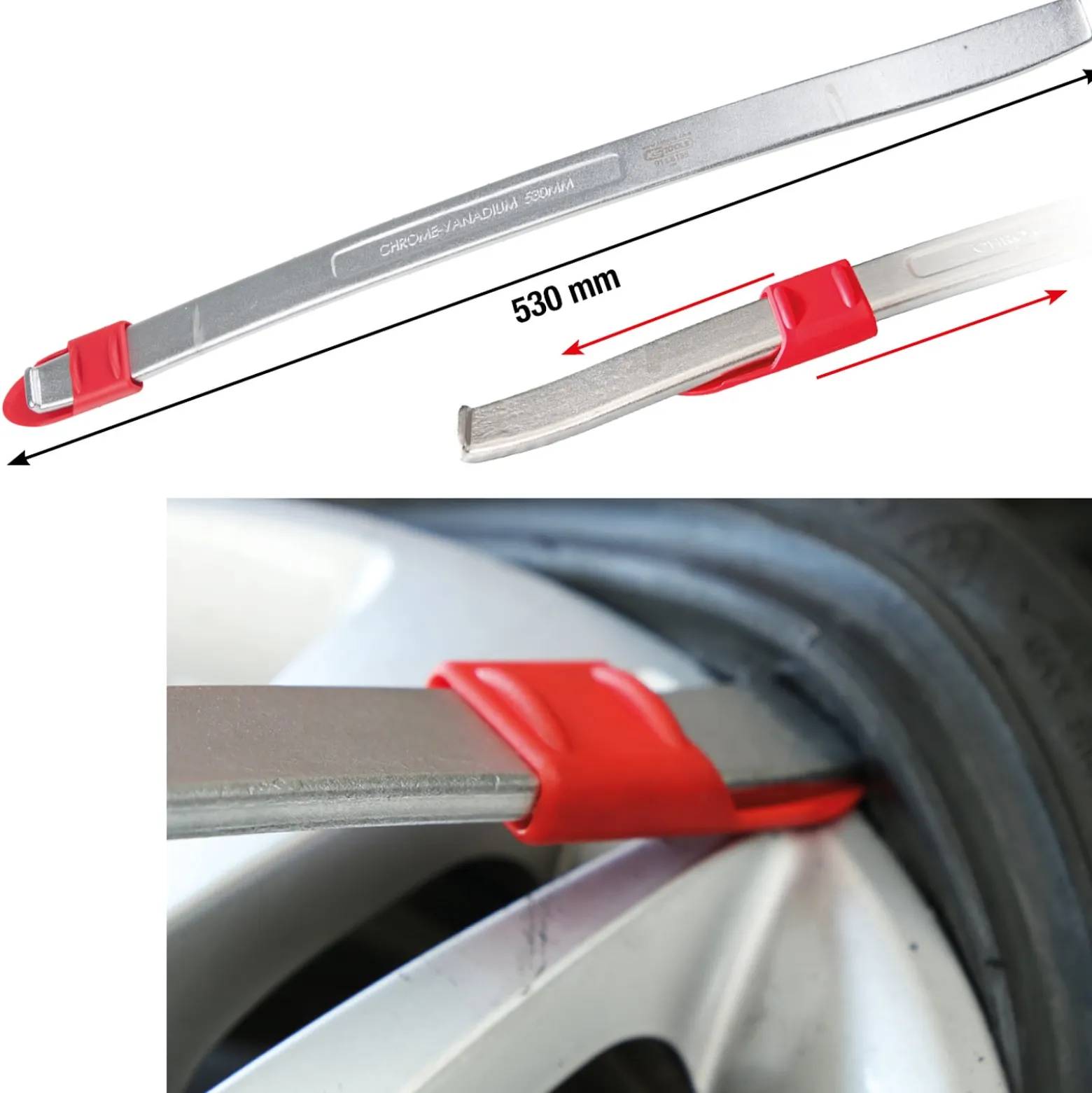 KS TOOLS Runflat Reifen- und Montagehebel - 911.8135