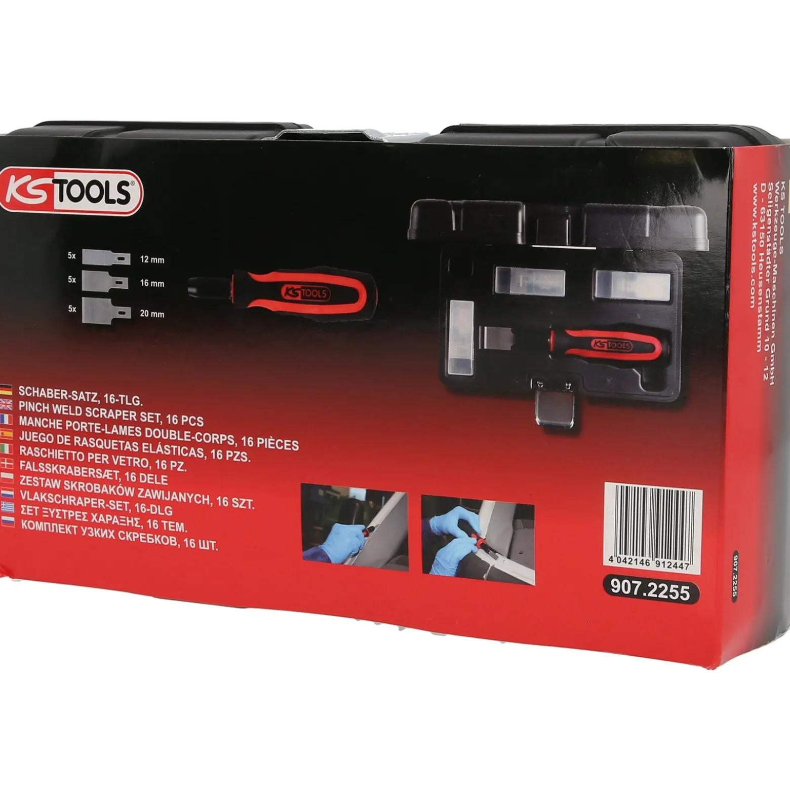KS TOOLS Schaber-Satz 16tlg. - 907.2255