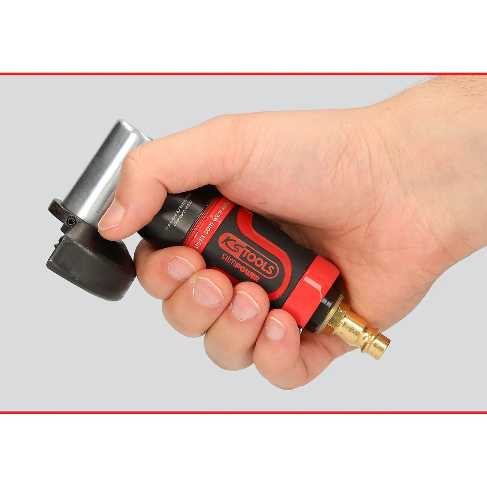 KS TOOLS SlimPOWER Mini-Druckluft-Stab-Trennschleifer kurz - 515.5550