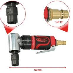 KS TOOLS SlimPOWER Mini-Druckluft-Winkelstabschleifer 19.000 U/min - 515.5535