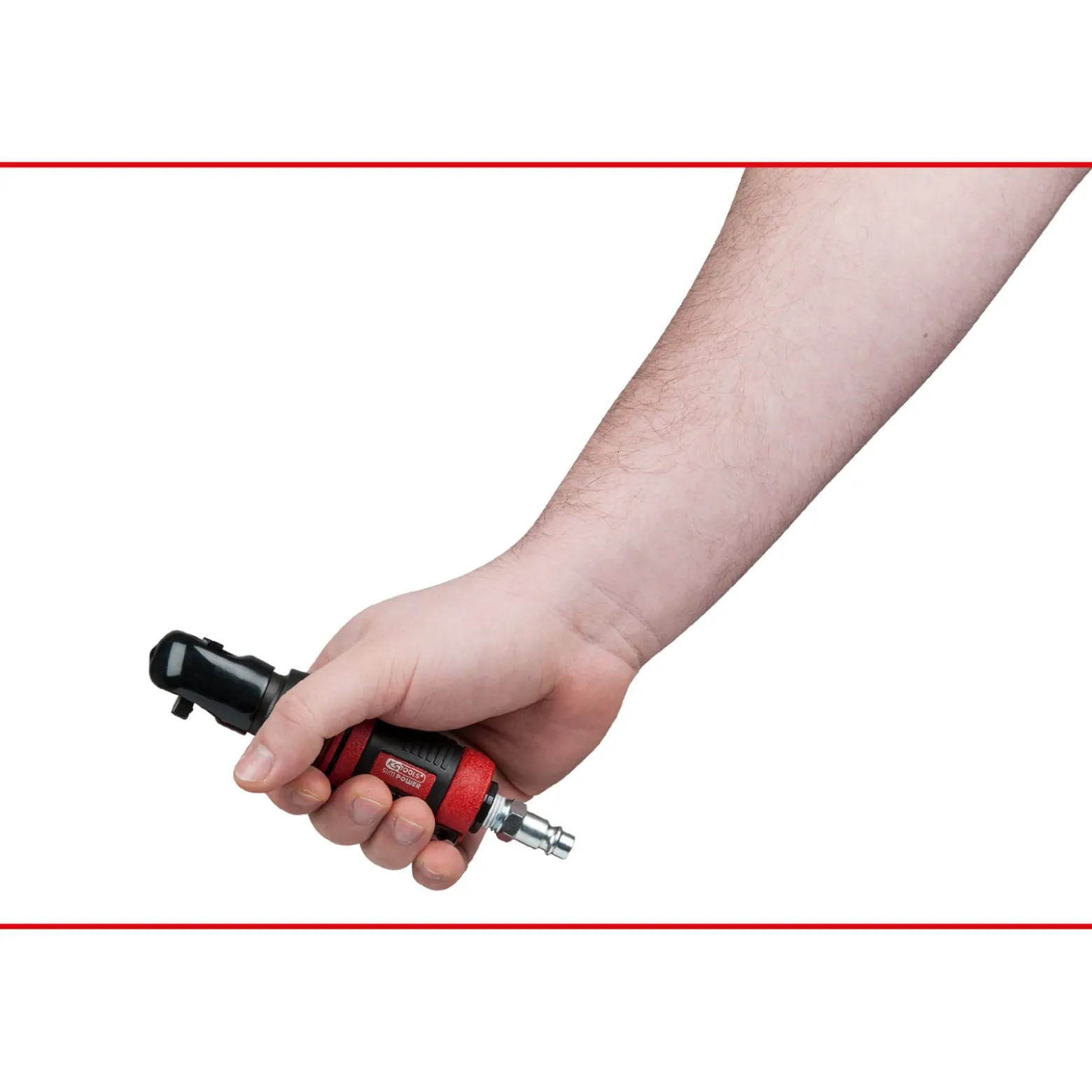 KS TOOLS 1/4" SlimPOWER Mini-Druckluft-Umschaltratsche 30 Nm - 515.5505