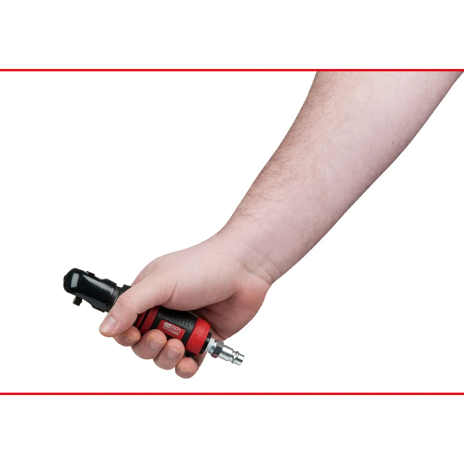 KS TOOLS 1/4" SlimPOWER Mini-Druckluft-Umschaltratsche 30 Nm - 515.5505