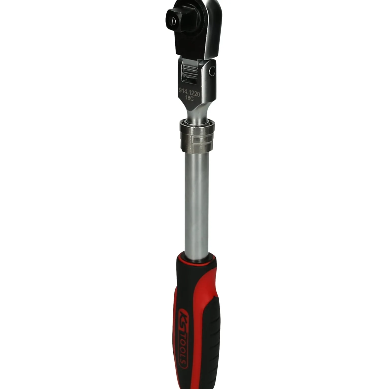 KS TOOLS 1/2" SlimPOWER Teleskop-Gelenk-Umschaltknarre 72 Zahn - 914.1220