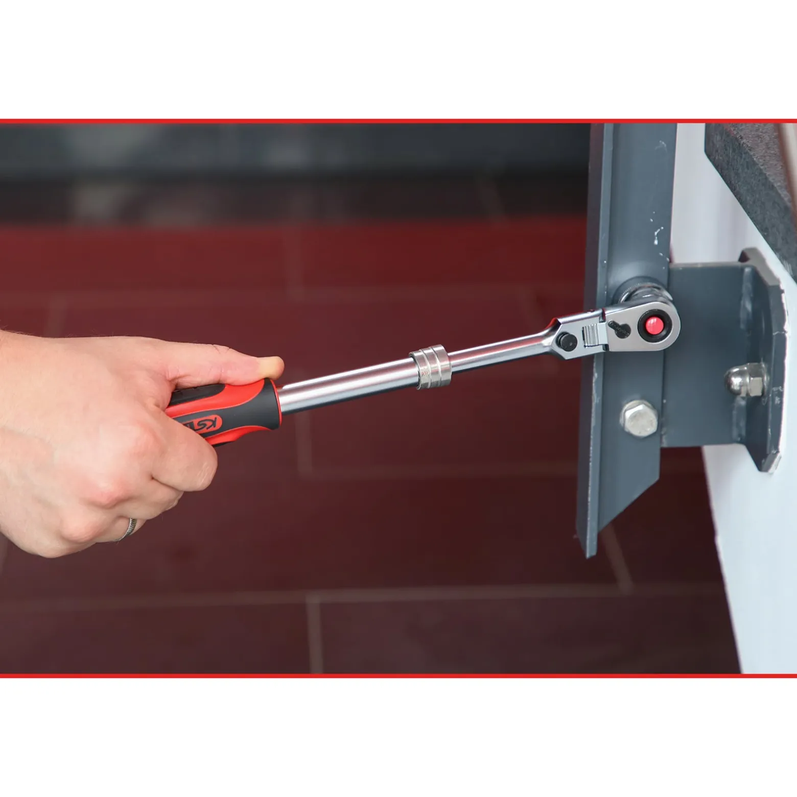 KS TOOLS 1/2" SlimPOWER Teleskop-Gelenk-Umschaltknarre 72 Zahn - 914.1220