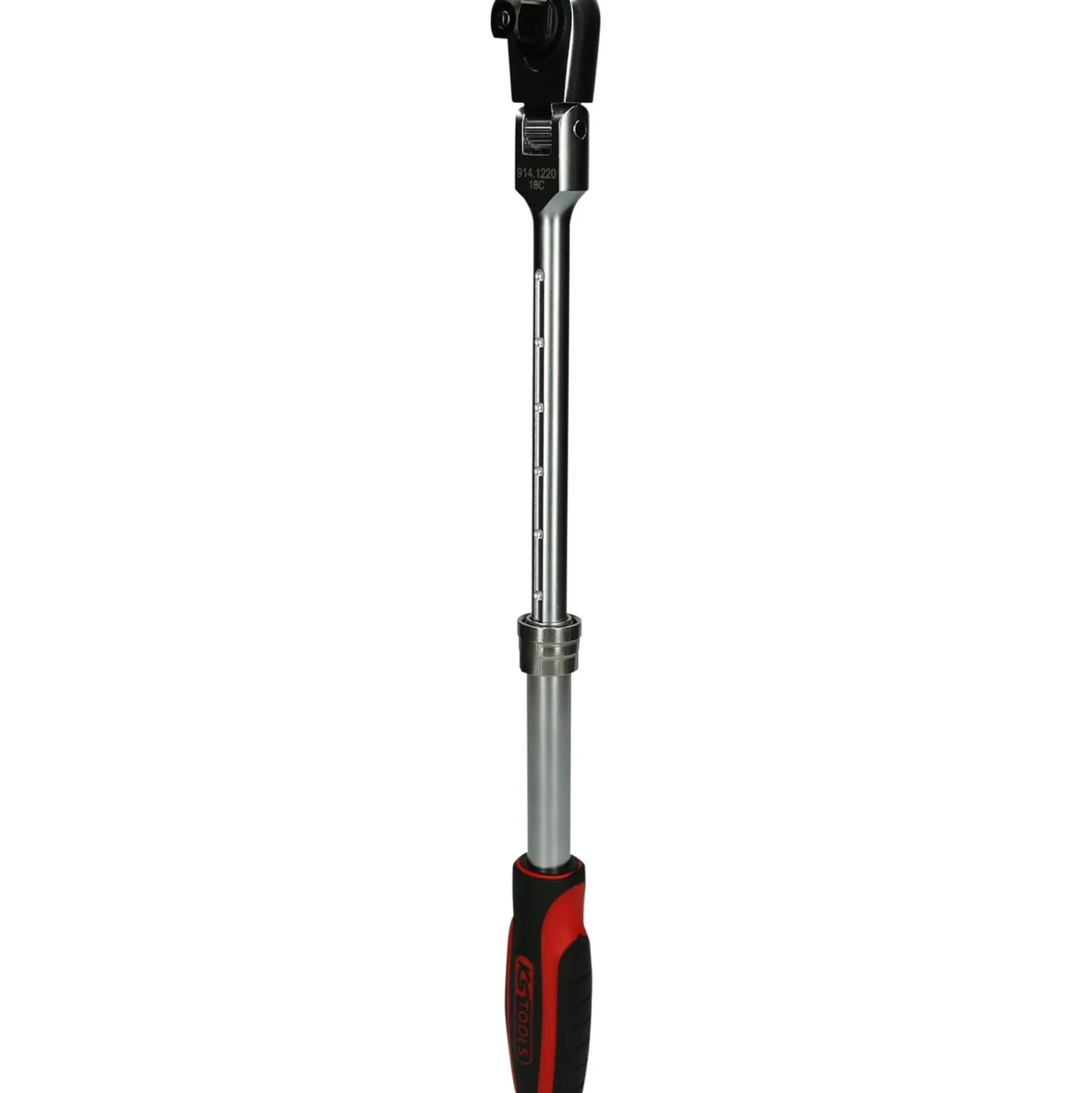 KS TOOLS 1/2" SlimPOWER Teleskop-Gelenk-Umschaltknarre 72 Zahn - 914.1220