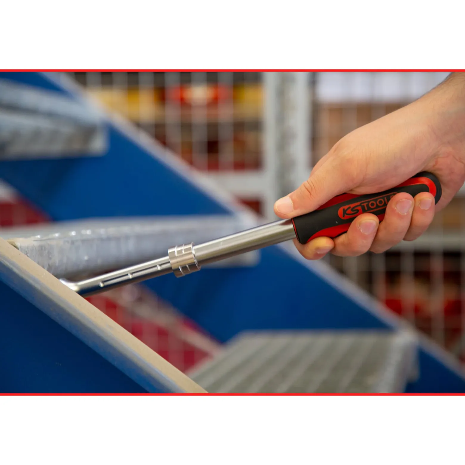 KS TOOLS 1/2" SlimPOWER Teleskop-Gelenk-Umschaltknarre 72 Zahn - 914.1220