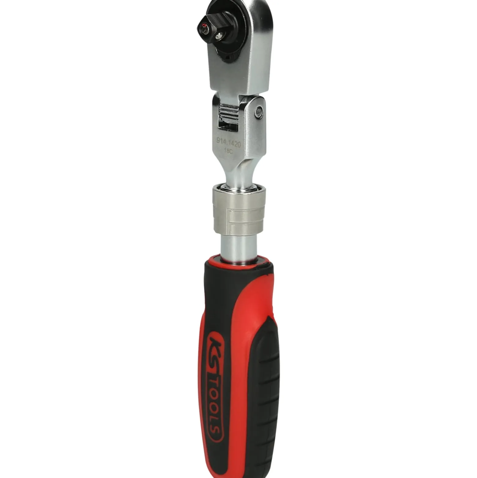 KS TOOLS 1/4" SlimPOWER Teleskop-Gelenk-Umschaltknarre 72 Zahn - 914.1420