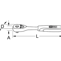 KS TOOLS 3/8" SlimPOWER Umschaltknarre 72 Zahn - 920.3890
