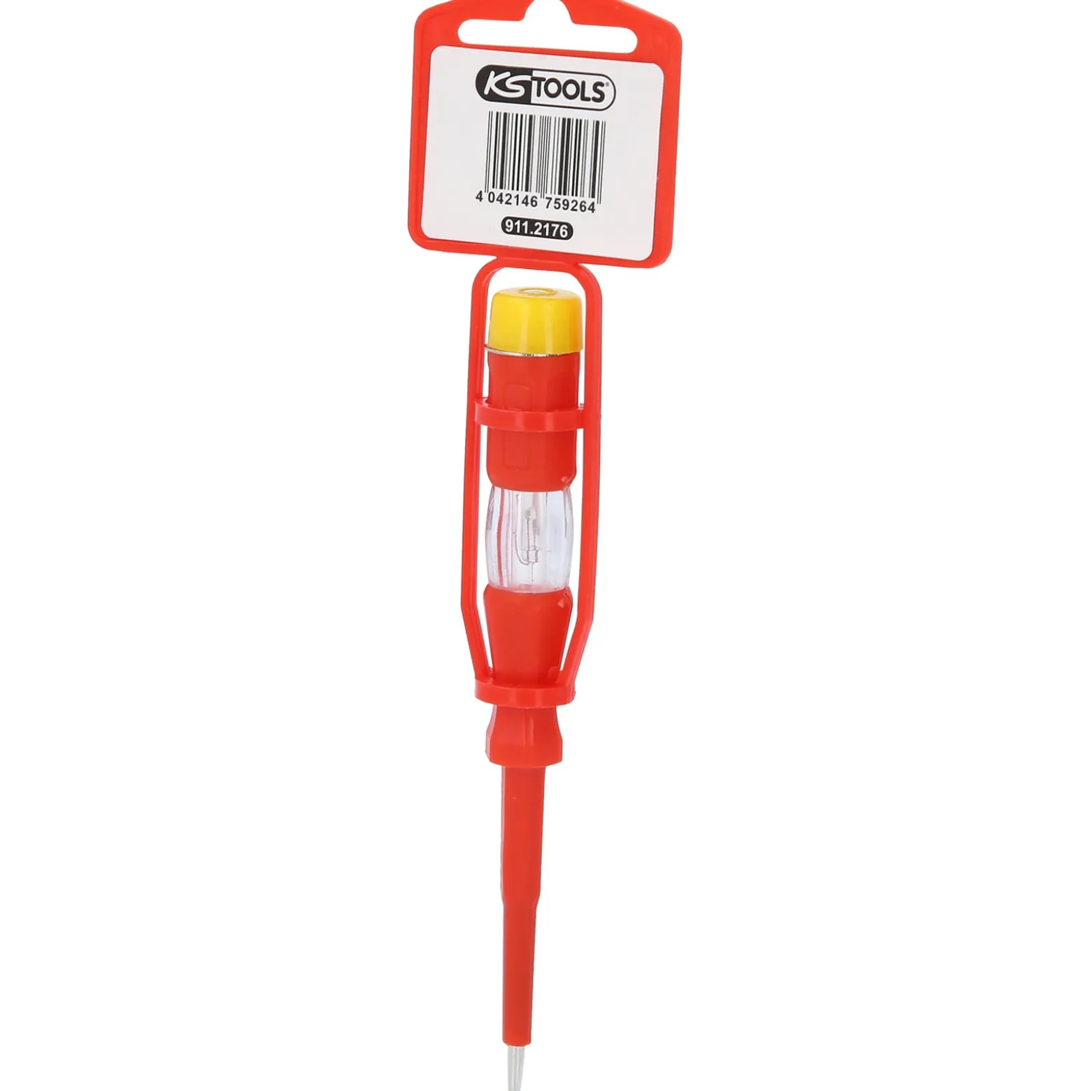 KS TOOLS Spannungsprüfer mit Schutzisolierung 100-500 V 140 mm - 911.2176