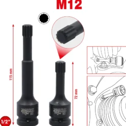KS TOOLS 1/2" Spezial-Kraft-Bit-Stecknuss-Satz Vielzahn 2tlg. - 515.0595