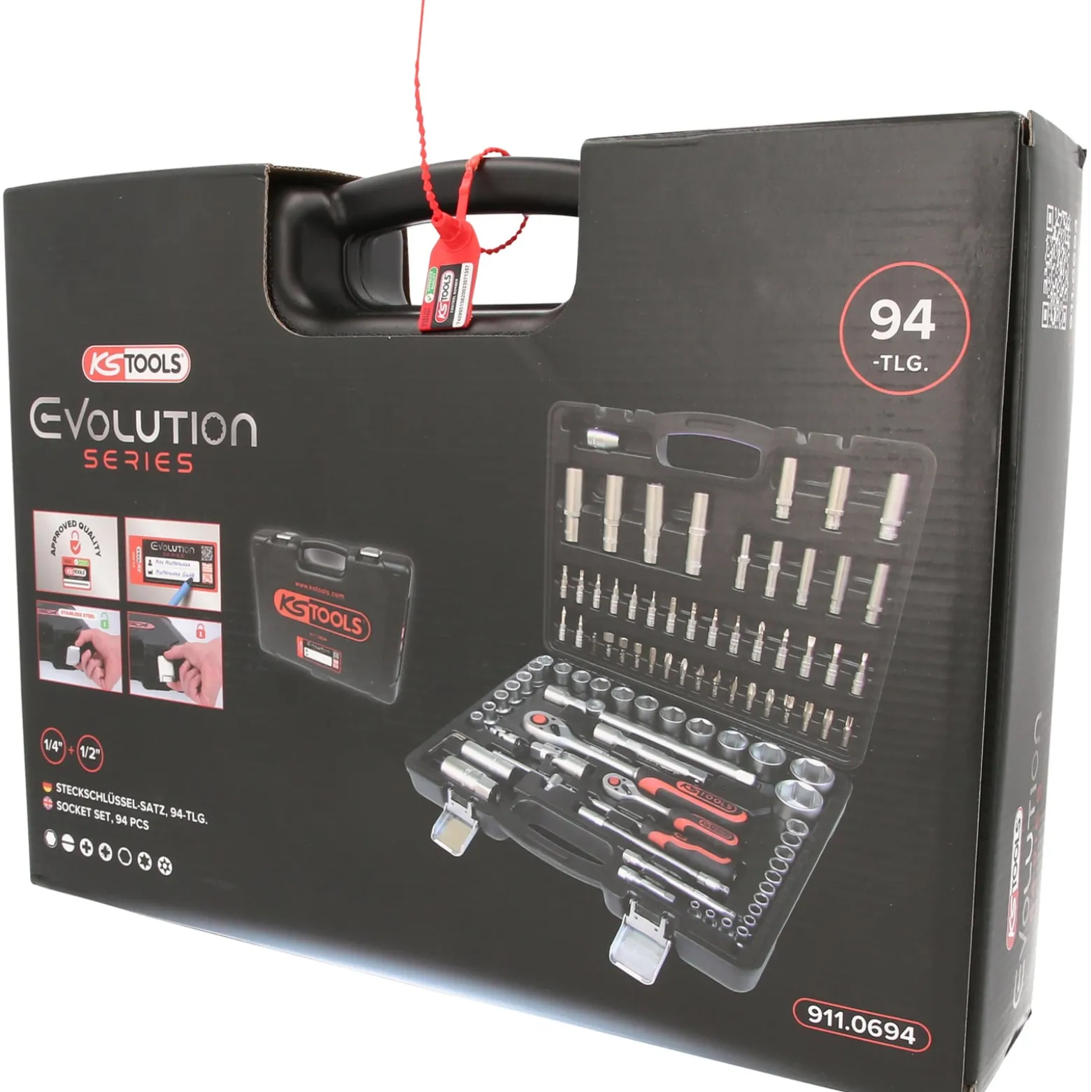KS TOOLS 1/4"+1/2" Steckschlüssel-Satz 94tlg. - 911.0694