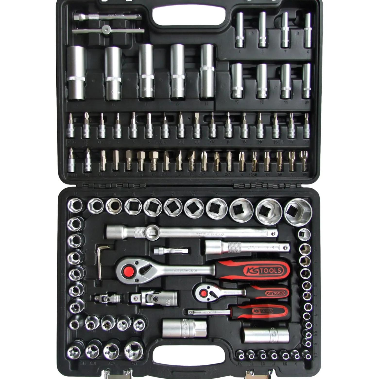 KS TOOLS 1/4"+1/2" Steckschlüssel-Satz 108tlg. - 911.0708