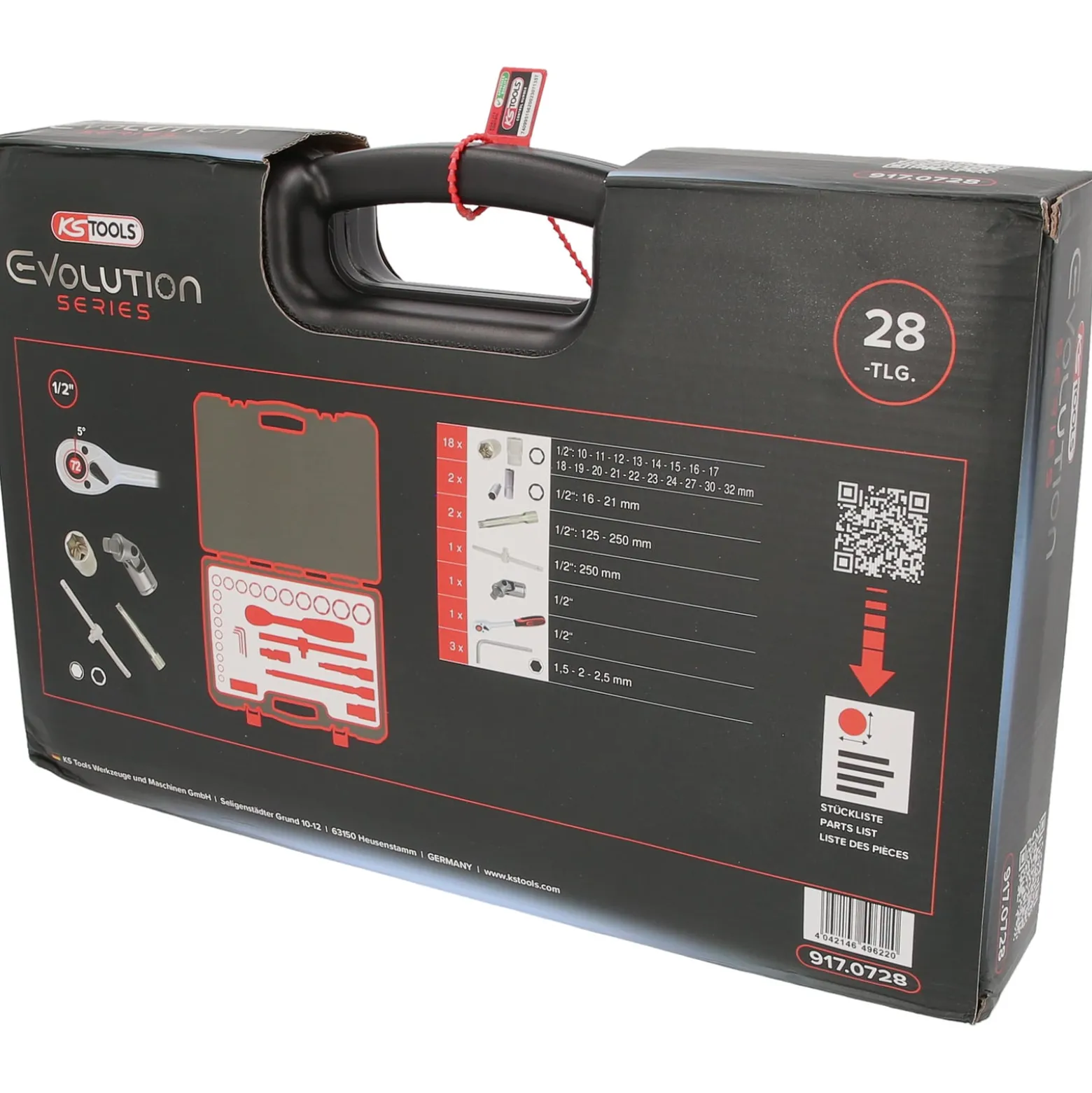 KS TOOLS 1/2" Steckschlüssel-Satz 28tlg. - 917.0728