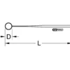 KS TOOLS Suchspiegel mit Schutzisolierung 21 mm 175 mm - 117.1630