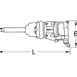 KS TOOLS 1" superMONSTER Hochleistungs-Druckluft-Schlagschrauber 3.405 Nm 504 mm - 515.3280