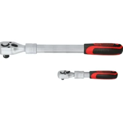 KS TOOLS 1/4" + 1/2" Teleskop-Umschaltknarren-Satz 2tlg. - 914.1412
