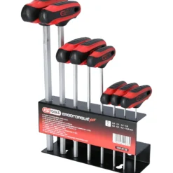 KS TOOLS T-Griff-Innensechskant-Schlüssel-Satz 8tlg. - 158.8130