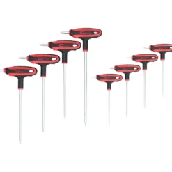 KS TOOLS T-Griff-Torx-Winkelstiftschlüssel-Satz 8tlg.Bohrung - 151.8165