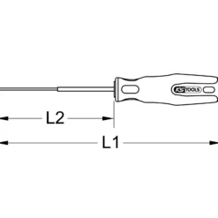 KS TOOLS Türgriff-Lösewerkzeug für VAG - 150.1628