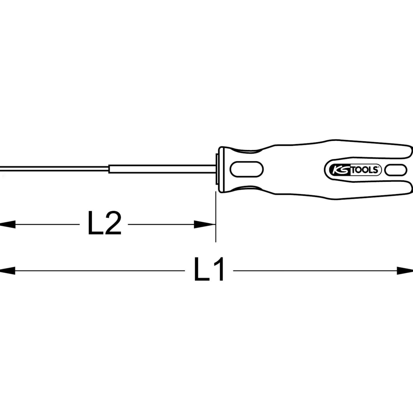 KS TOOLS Türgriff-Lösewerkzeug für VAG - 150.1628