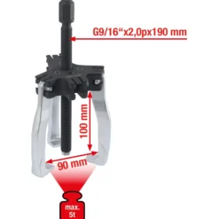 KS TOOLS Universal-Abzieher 2+3-armig 90 mm Gr.2 5t - 640.4204