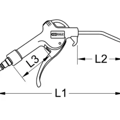 KS TOOLS Universal-Druckluft-Ausblaspistole 330 mm - 515.1903