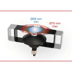 KS TOOLS Universal-Entlüfterstutzen-Adapter verstellbar - 160.0718
