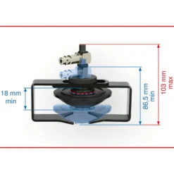 KS TOOLS Universal-Entlüfterstutzen-Adapter verstellbar - 160.0718