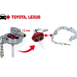 KS TOOLS Universal-Entlüfterstutzen-Adapter für Toyota und Lexus - 160.0719