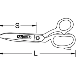 KS TOOLS Universal-Werkstattschere 200 mm - 118.0076