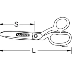 KS TOOLS Universal-Werkstattschere 200 mm - 118.0076