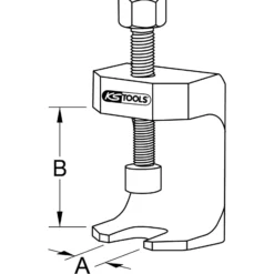 KS TOOLS Universal-Wischarm-Abzieher 23,5 mm - 700.1198