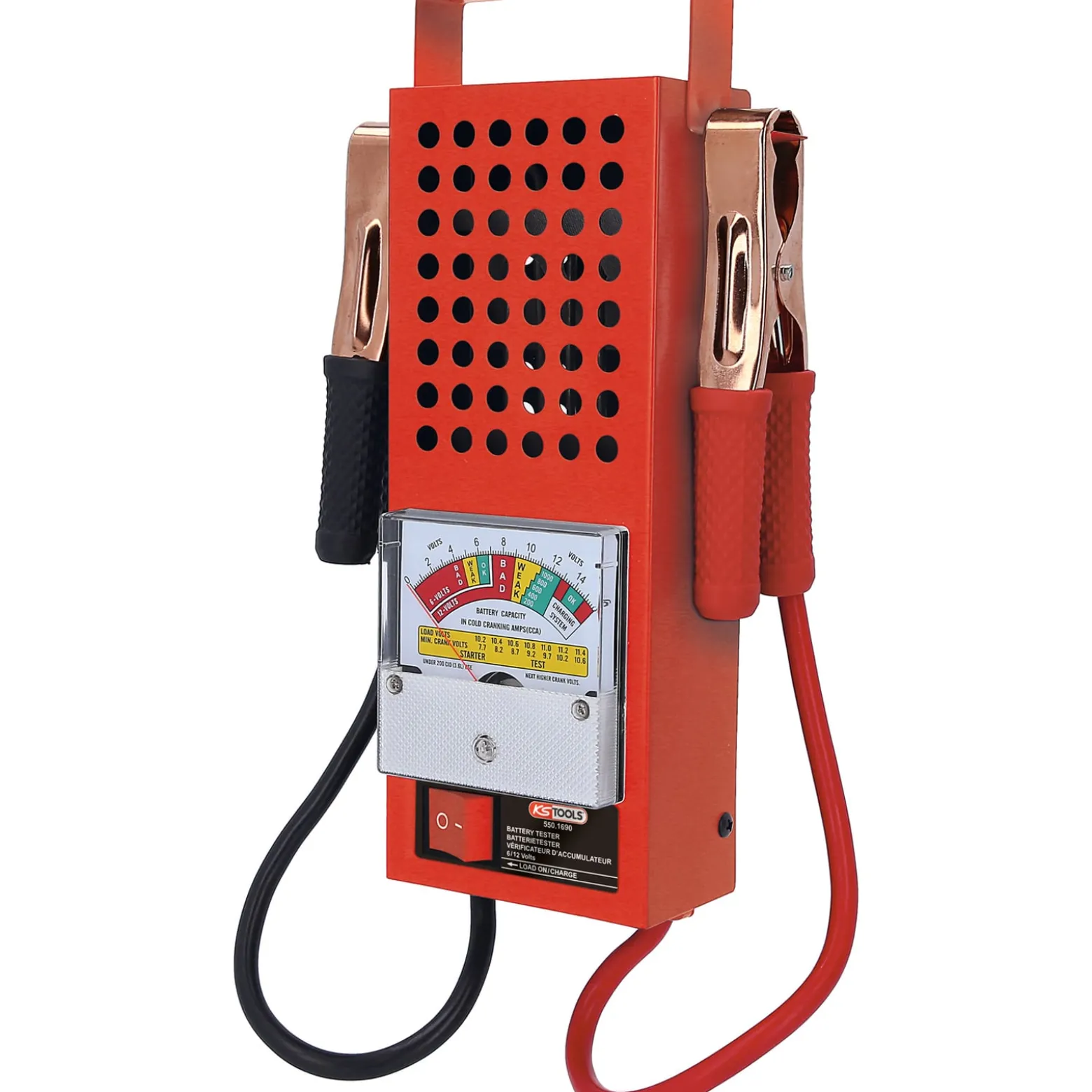 KS TOOLS 6 + 12V Batterietester - 550.1690